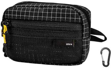 Étui générique pour sac à dos, avec poche de rangement divisée avec boucle | sac multifonction pour outils d'extérieur | pour pièces, cartes, écouteurs, outil, camping, randonnée, escalade,