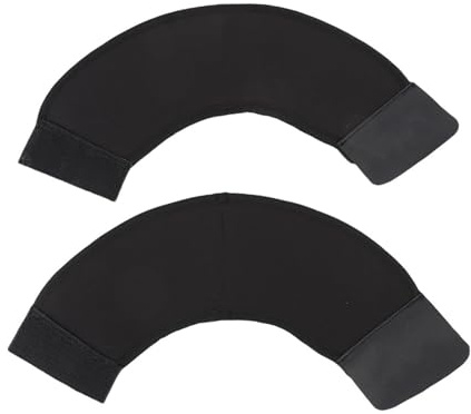 HPZIHUIT 2 pezzi Protezioni per zoccoli di cavallo Protezioni per zoccoli di cavallo regolabili e traspiranti per la pelle Forniture per attrezzatura equestre (M)