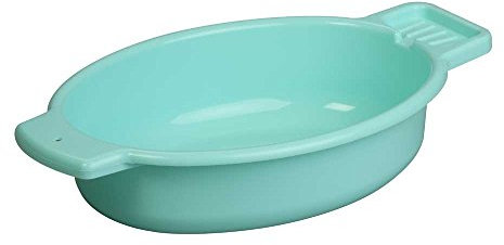 1x Behrend Waschschale, Waschschüssel, Waschwanne, Seifenablage, oval, 5 Liter, 45x30x10cm, grün