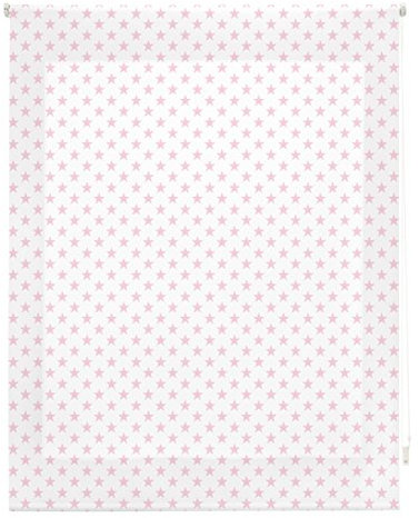blindecor Stars Rollo, Stoff, Pink, 120 x 250 cm