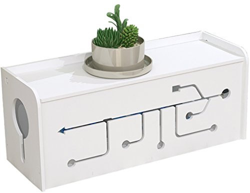 GZD Cable Storage Box, Splicing Cable Management Box Organizer Power Strip Box,Kids & Pet Friendly, For Adapters, USB Hubs, Surge Protector, TV/Computer Cable,26*13*15Cm