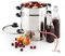 Klarstein Applebee - Elektrischer Dampfentsafter, Edelstahl Fruchtentsafter, 1500 W starkes Heizelement, integriertes 1500 W, 8 L Volumen, Ø 25 cm, Cool-Touch-Griffe, inkl. Zubehör, Silber