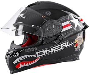 O'NEAL | Motorradhelm | Enduro Adventure Street | ABS-Schale, integrierte Sonnenblende | Challenger Helmet Wingman | Erwachsene | Schwarz | Größe XS