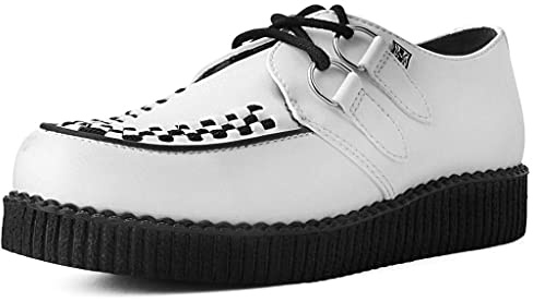T.U.K. Viva Low Creeper - Men's and Women's Shoes - Colour White TUKskin™ - Size UK Men 10 / UK Women 11