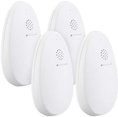 VisorTech Zubehör zu Alarmanlage Garage Handy: 4er-Set Funk-Glasbruchmelder für Anlage XMD-4200/4400.pro/5400.WiFi (Alarmanlagen für Garage mit SIM, GSM-Alarm App)