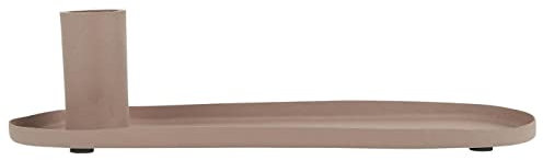 IB Laursen - Kerzenhalter, Kerzenständer - für Stabkerze - OVA - Malva - Aluminium, Metall - 9 x 5,5 x 23 cm