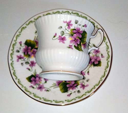 Rofu Lot de 2 tasses de collection, Royal Albert février, petites, originales, Bone China Action/Kik