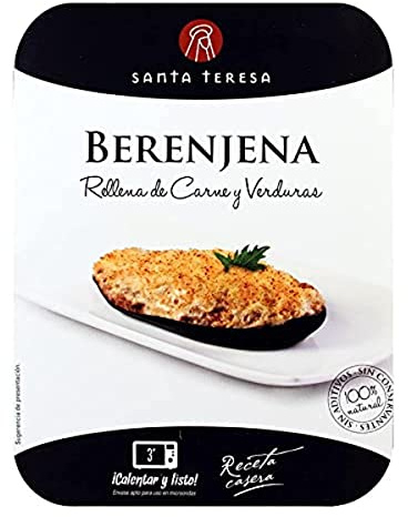 Santa Teresa - Platos Preparados Sin Conservantes ni Aditivos. ¡Calentar y Listo! - (Berenjena)