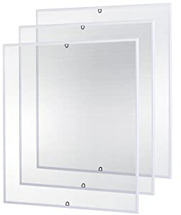 empasa Insektenschutz Fliegengitter Fenster START Set Fliegenschutz | Alurahmen Mückengitter als Selbstbausatz in 100 x 120 cm, verschiedene Sets und Farben, Farbe:weiß, Ausführung:3er Set