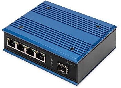 Digitus 4-Port 10/100/1000basE-Tx+1000basE-Fx Industrial Poe Switch - Unmanaged - Gigabit Ethernet (10/100/1000) - Vollduplex - Power Over Ethernet (