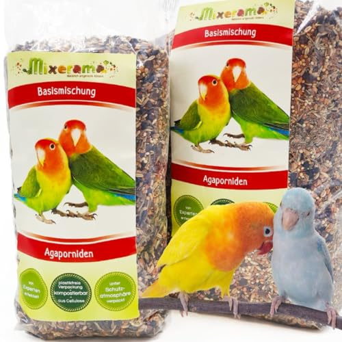 Mixerama Agaporniden Basismischung - natürliches Futter für Agaporniden Sittichfutter Vogelfutter