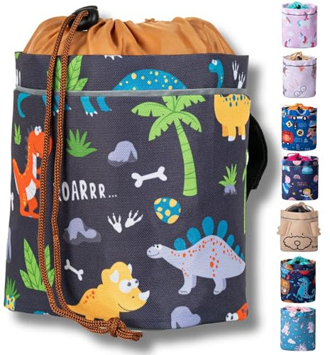 Knuffig Lenkertasche Kinder – Reflektierende Fahrradtasche für Laufrad & Kinderfahrrad – Fahrradkorb – Verstellbar durch Klettverschluss Kleinkinder