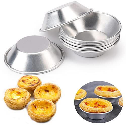 Manwetye 25 Pack-Egg Tart Mold,Mini Pie Muffin Cupcake Pans Egg Tart Bakeware Non-Stick Baking Cups