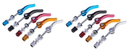 Sosoport 10pcs Bike Wheel Hub Bolt Skewers Quick Release Lever Axle Set for Mountain Biking