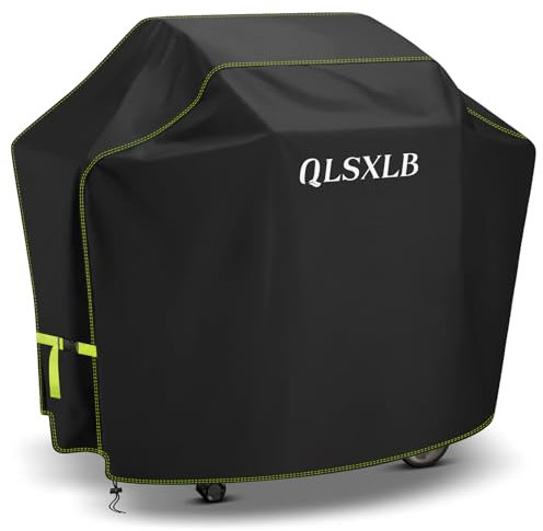 QLSXLB Wetterfest Grillabdeckung, 100x60x110cm, 420D Oxford Grill Abdeckhaube, Gasgrill Abdeckplane, Grill schutzhülle,Wasserdicht, Reißfest, UV, Schutz Grill vor Verblassen, Schimmel und Rost
