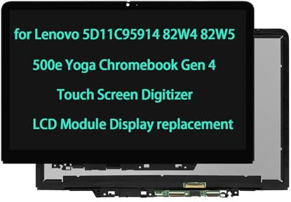 5D11C95914 Touch Screen Replacement for Lenovo 500e Yoga Chromebook Gen 4 82W4 82W5 LCD Module Display Touch Screen Digitizer WUXGA