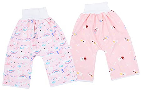 GARVALON Trainingshose Aus Baumwolle Für Kleinkinder Mit Hoher Taille Auslaufsicher Und Weich Waschbare Töpfchentrainingshose Mit Buntem Cartoon Motiv Für Tag Und Nacht