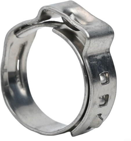 Robusti 25 fascette stringitubo in acciaio inox con design innovativo per fissare le connessioni ogni volta (15,3 mm)