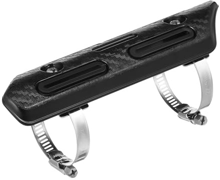 FUNOMOCYA Motorcycle Exhaust Heat Universal Muffler Grille Protector Abs Heat Insulation Cover for Motorbike Atv Utv Black Protective Wrap