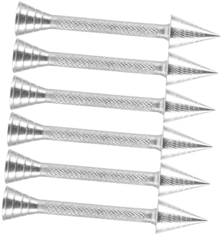 VICASKY 6pcs Cake Decorating Tools Rod Flower Nails Alloy Cone Standing Base Holder Icing Tools Cake Decorating Supplies Kit for Baking Supplies
