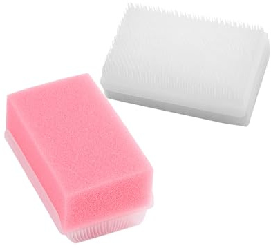 Sensorische Bürste für Kinder 2 Stück Packung aus Kunststoff und Schwamm | Zuhause und Unterwegs, Kompakt Tragbar, zur Sensorischen Stimulation und Entspannung, für Kinder