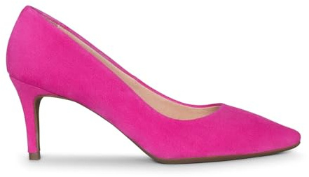 miMaO Zapatos Fucsia cómodos tacón Fino Piel de Ante, EU 39