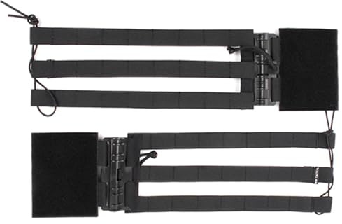 DYCZMALQ Chaleco táctico con hebilla de liberación rápida, accesorios para JPC2.0 NCPC CPC Airsoft Paintball Tactical Molle (BK)
