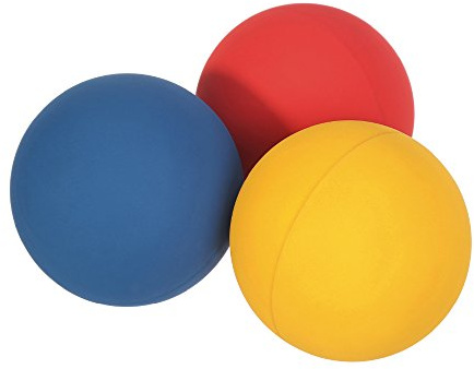 JBM 3PCS Racquetball Squash 5.5cm / 2.17 Rubber Balls with Net
