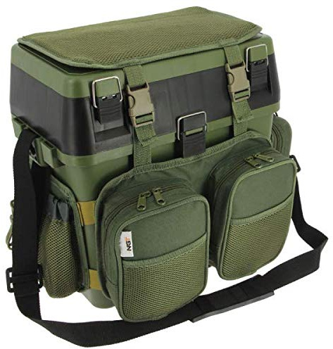 NGT Session' Seat Box-System mit Canvas-Rucksack-Übermantel, grün, Einheitsgröße