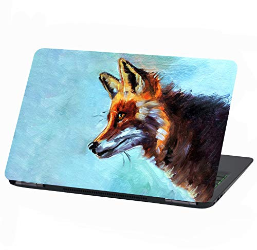 Laptop Folie Cover: Strange Klebefolie Notebook Aufkleber Schutzhülle selbstklebend Vinyl Skin Sticker (13-14 Zoll, Lp35 Beautiful Fox)