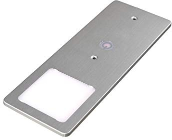 kalb | LED Unterbauleuchten silber 5W- sehr flache Küchenleuchte mit Touch-Dimmfunktion Einbaustrahler Einbauspot, Auswahl:1er Set warmweiss