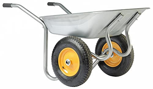 Haemmerlin Wheelbarrow Start Twin 2 Ruote Ruota Gonfiabile - zincata