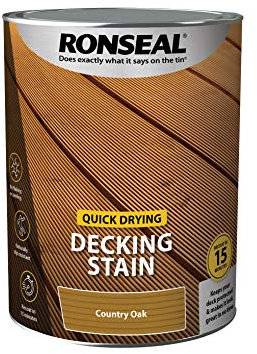 RONSEAL Q/D DECKING STAIN COUNTRY OAK 5L,PAINT