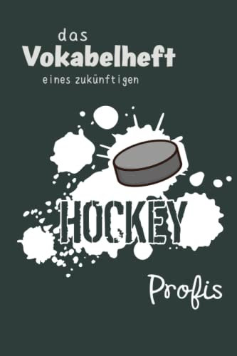 Vokabelheft: Vokabelheft Hockey, 60 Seiten mit je 3 Spalten, A5