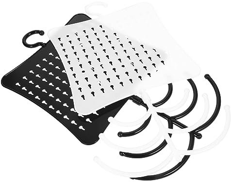 Cabilock 2stücke Wand-schmuckorganizer Mit Selbstklebenden Halskettenhaltern Ohrringhaltern Und Ring-haltern Schmuckaufbewahrung Ohne Bohren Geeignet Für Schmuck Schlüssel Und Kleine Gegens