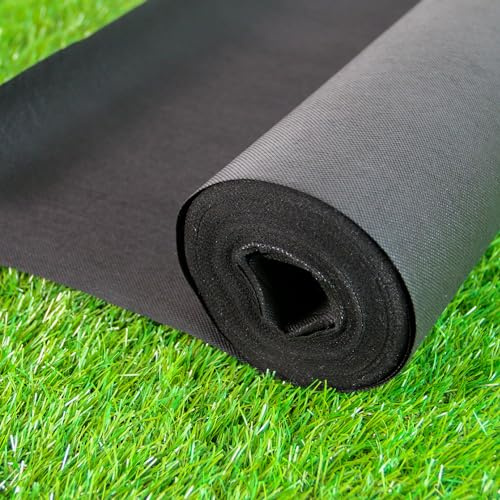 Chapin International Chapin 4464 100 Grams, Heavy Duty Barrier Landscape, Durable PP Fabric, UV Resistant Weed Control, 3 x 50 Feet Roll, 100g-3ft x 50ft, Black