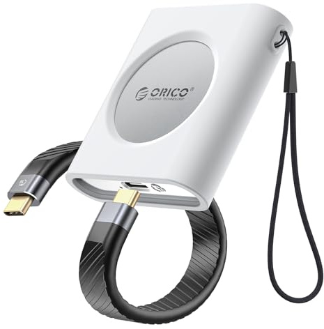 ORICO Aluminium M.2 NVMe 2230 SSD Gehäuse mit Silikon-Schutzhülle, 10Gbps USB 3.2 Gen2 Typ-C zu NVMe PCIe Adapter, Kompatibel mit iPhone 15 Pro/Pro Max 4K ProRes-Aufnahme -IP30