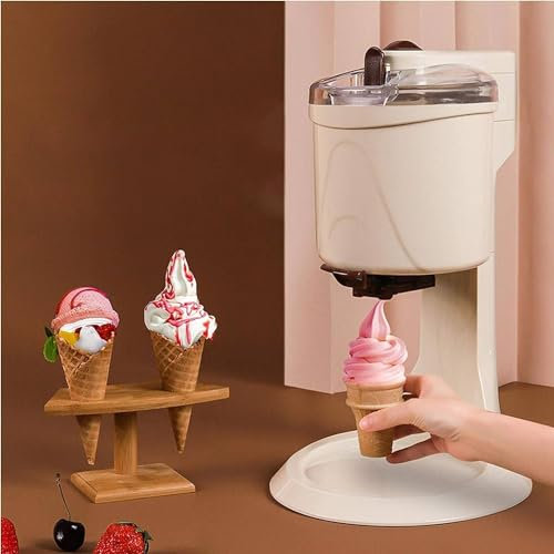 Soft Serve Ice Cream Machine, Home Ice Cream Maker with Yogurt Sorbet Maker Automatic - Portable Blender for Frozen Treats and Desserts at Home