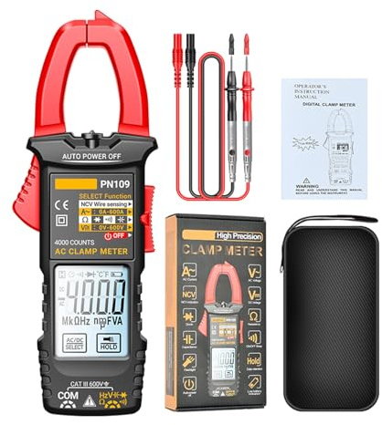 PN109 Ohmmeter Voltmeter Tester with Backlit 4000 Count Multimeter Battery Operated(NOT Include)
