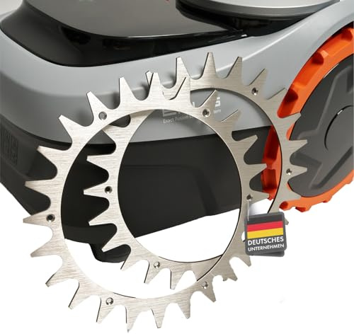 beos Pointes en acier inoxydable pour Segway Navimow série i | 12 Vis en acier inoxydable - Amélioration de la traction pour tondeuses robotisées - Ø 256 mm