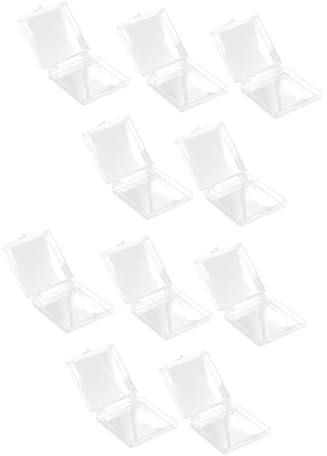 Ipetboom 10stücke Nagel Aufbewahrungsbox Aus Maniküre-box Clamshell-organisationsbehälter Für Kleine Gegenstände Platzsparend Stapelbar Für Nailart-utensilien