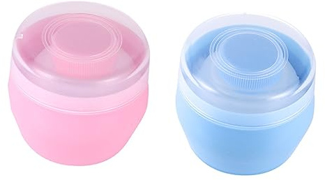 ULDIGI Babypuder-plüsch-quastenboxen Talkumpuder-aufbewahrungsboxen Für Säuglinge Kompakt Und Leicht Zum Mitnehmen