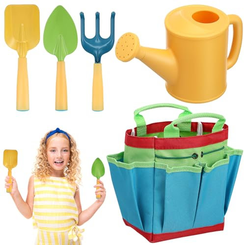 Toddmomy 1 Satz Gartenwerkzeug-Set Garten Set gartenhandschuhe Gartenwerkzeug für Blaue Gießkanne Graben Gießkanne für süße Gartengeräte PP-Kunststoff