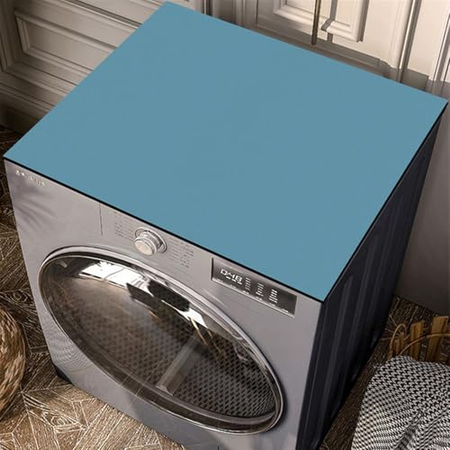 Heavyoff Housse de Protection pour Machine à Laver Top 60x40cm Tapis de Dessus de Machine Laver Antidérapant Couverture Universelle, Bleu