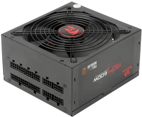 Fuente de Alimentación Gaming 600W Modular 80+ Bronze 140mm - Ideal para potenciar PC de Videojuegos y Mejorar el Rendimiento del Sistema.