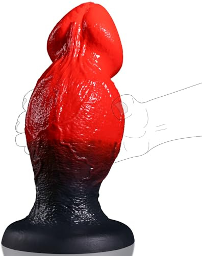 27cm Tapón Anal Gigante de fantasía Monstruo, 9.4cm Diámetro Consolador Extragrande con Dos Nódulos Para Dilatación Anal,Dildo Anal Silicona XXL Grueso con Ventosa, Juguete Sexual Para Hombres Mujeres