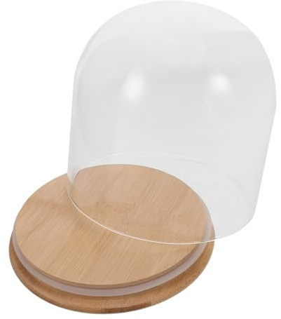 iplusmile Campana De Transparente De De Vidrio Con Base Estable Vitrina De Campana De Vidrio Para Flores Preservadas Para Decoración De Casa o Oficina