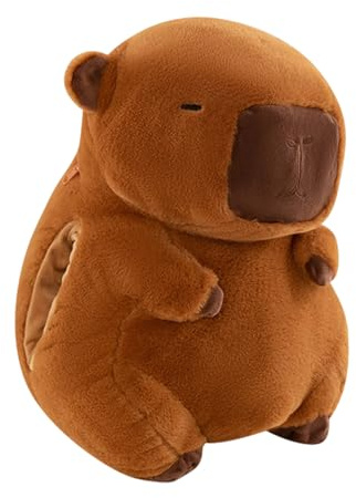 Peluche scaldamani – Peluche a forma di maialino d'acqua – Cuscino termico in peluche con borsa dell'acqua calda per donne ragazze e bambini nelle giornate fredde