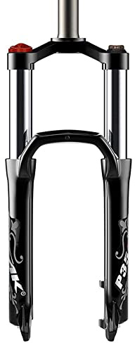 Horquilla delantera para Fat Bikes de 20 pulgadas para neumáticos de 4.0, suspensión con resorte de aceite, freno de disco de 1-1/8, recorrido de 9 mm, bloqueo manual de 100 mm, para nieve, playa, X