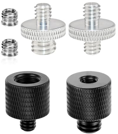 FUGLUS 6 Pcs Stativ Schraube Adapter 1/4 auf 3/8 Zoll Gewinde Stativ Adapter Kamera Schrauben Adapters Kamera Gewindeadapter für Kamerastative Mikrofonstativ Lampenstative